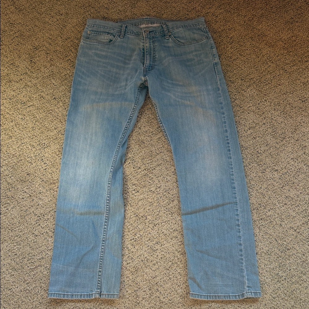 Levi's Men's Light Blue Straight Jeans 514 36x32
